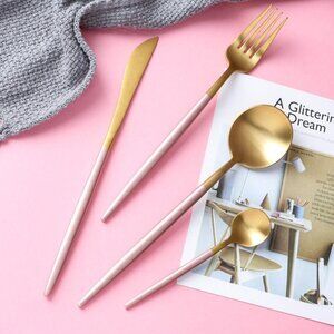 16 Piece Brushed Stainless Steel Cutlery Set